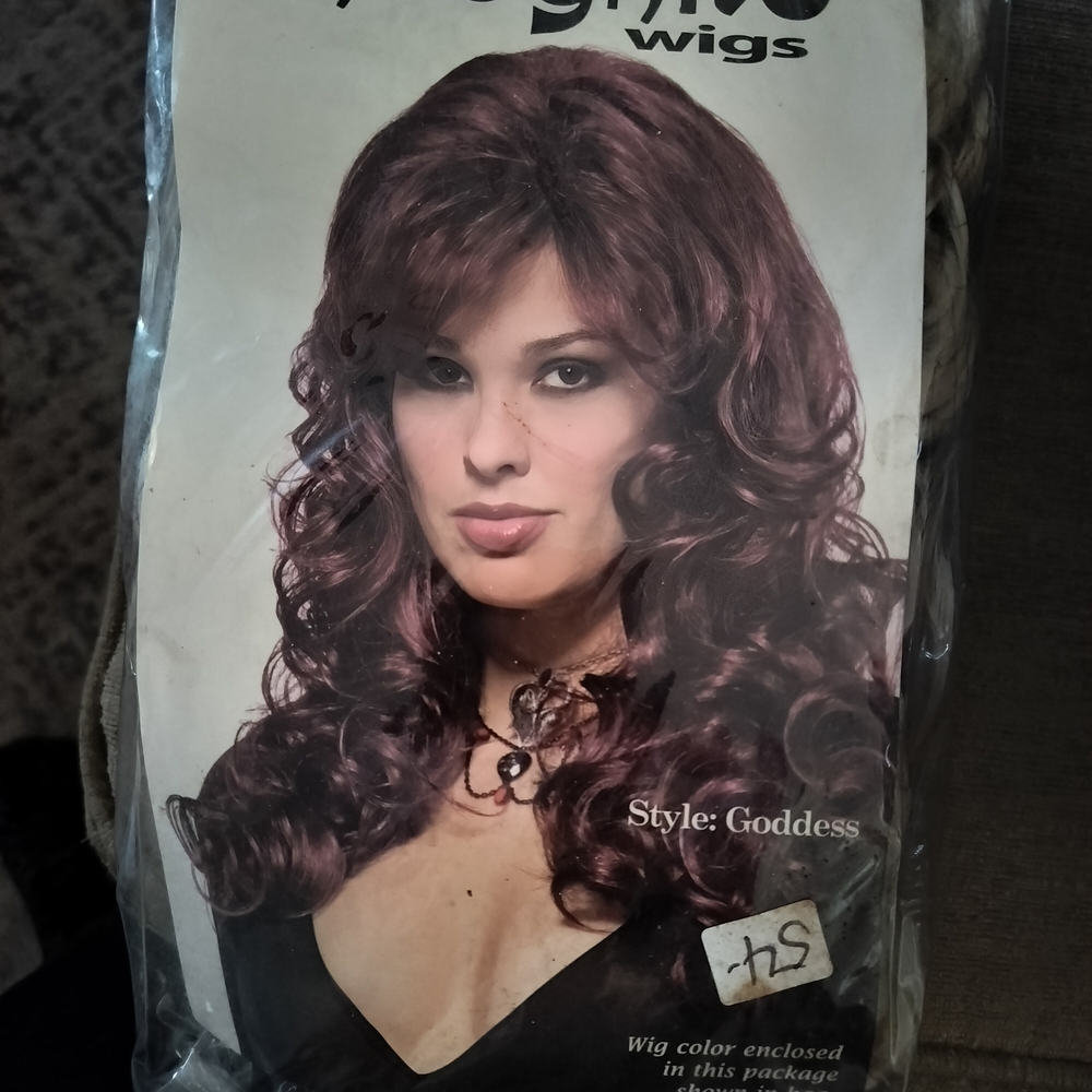 Deep Burgundy Goddess Style Wig From Incognito